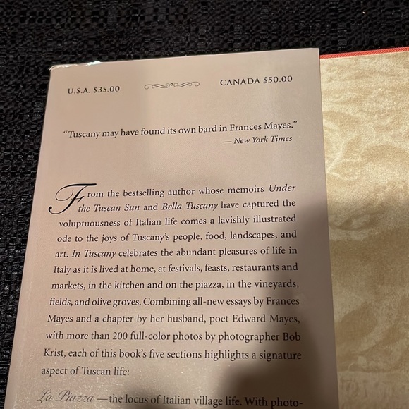 Frances Mayes “InTuscany” A Table, Picture, Travel, Story, Recipe Book. The Best - Picture 2 of 16